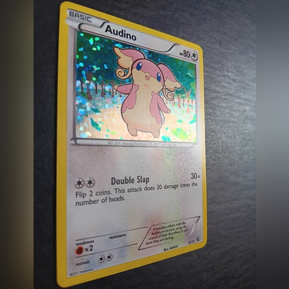 Audino Pokemon Card - 2011 McDonalds Promo Card - 12/12 Rare Holo - Picture 4 of 9